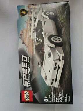 Champion White Sports Car Building Set